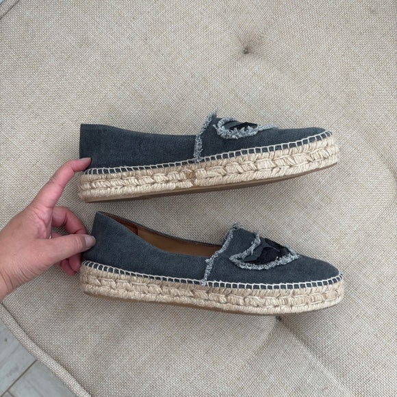 Zadig & Voltaire Canvas Espadrilles in Black/Gray EU Size 41 - Picture 7 of 11